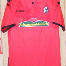Freiburg Home football shirt 2017 - 2018 sponsored by Schwarzwaldmilch