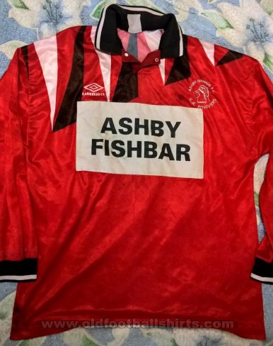 Ashby Ivanhoe Visitante Camiseta de Fútbol 1987 - 1988