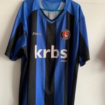 Charlton Athletic Home football shirt 2009 - 2010 sponsored by krbs
