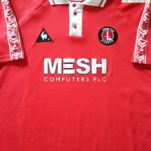 Charlton Athletic Home football shirt 1998 - 2000 sponsored by Mesh Computers