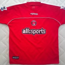 Charlton Athletic Home football shirt 2003 - 2005 sponsored by all:sports