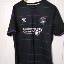 Charlton Athletic Home football shirt 2019 - 2020 sponsored by Children with Cancer