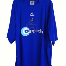 Millwall Home football shirt 2007 - 2008 sponsored by Oppida