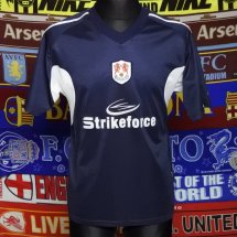 Millwall Home football shirt 1999 sponsored by Strikeforce
