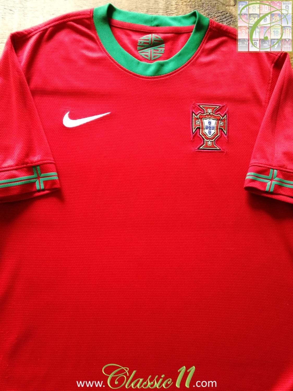 Flocage Foot Officiel Portugal 2012 – Numéro 10 Rouge, Domicile, Grand Format