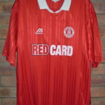 Chelmsford City Home Maillot de foot 1997 - 1998 sponsored by Red Card