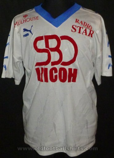 FC Mulhouse Home football shirt 1992 - 1993