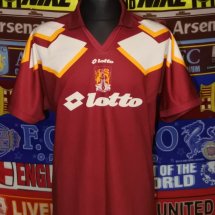 Northampton Town Home football shirt 1995 - 1996 sponsored by Lotto