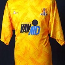 Northampton Town Away football shirt 1991 - 1992 sponsored by Van Aid