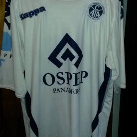 Club Atlético Acassuso Away football shirt 2009 - 2010 sponsored by OSPEP Panaderos