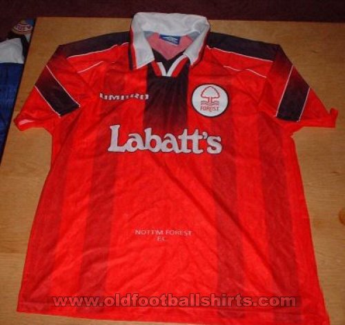 Nottingham Forest Home Fußball-Trikots 1996 - 1997