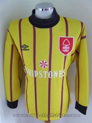 Nottingham Forest Goalkeeper football shirt 1990 - 1991