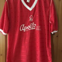 Nottingham Forest Home football shirt 1984 - 1986 sponsored by Apollo Soft Drinks
