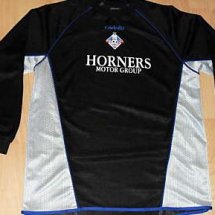 Oldham Athletic Home football shirt 2004 - 2005 sponsored by Horner's Motor Group