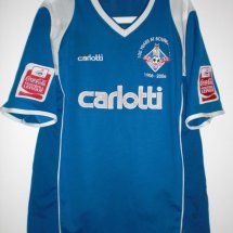Oldham Athletic Home football shirt 2005 - 2006 sponsored by Carlotti