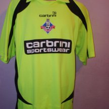Oldham Athletic Home football shirt 2008 - 2010 sponsored by Carbrini Sportswear