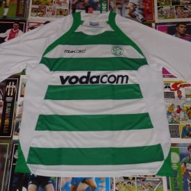 Bloemfontein Celtic Home football shirt 2007 - 2008 sponsored by Vodacom