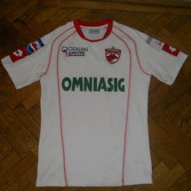 Dynamo Bucharest Home football shirt 2004 - 2005 sponsored by Omniasig
