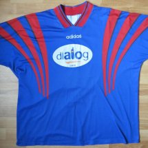 CSA Steaua București Home football shirt 1997 - 1998 sponsored by Dialog
