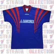CSA Steaua București Home football shirt 1996 - 1997 sponsored by Bancorex