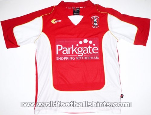 Rotherham United Home Camiseta de Fútbol 2001 - 2003. Sponsored by One2One