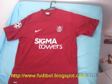 CFR 1907 Cluj Home football shirt 2008 - 2009