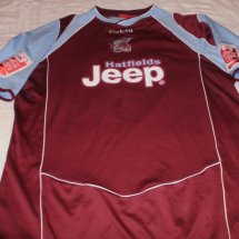 Scunthorpe United Home football shirt 2006 - 2007 sponsored by Jeep