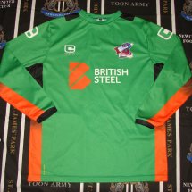 Scunthorpe United Goalkeeper football shirt 2016 - 2017 sponsored by British Steel