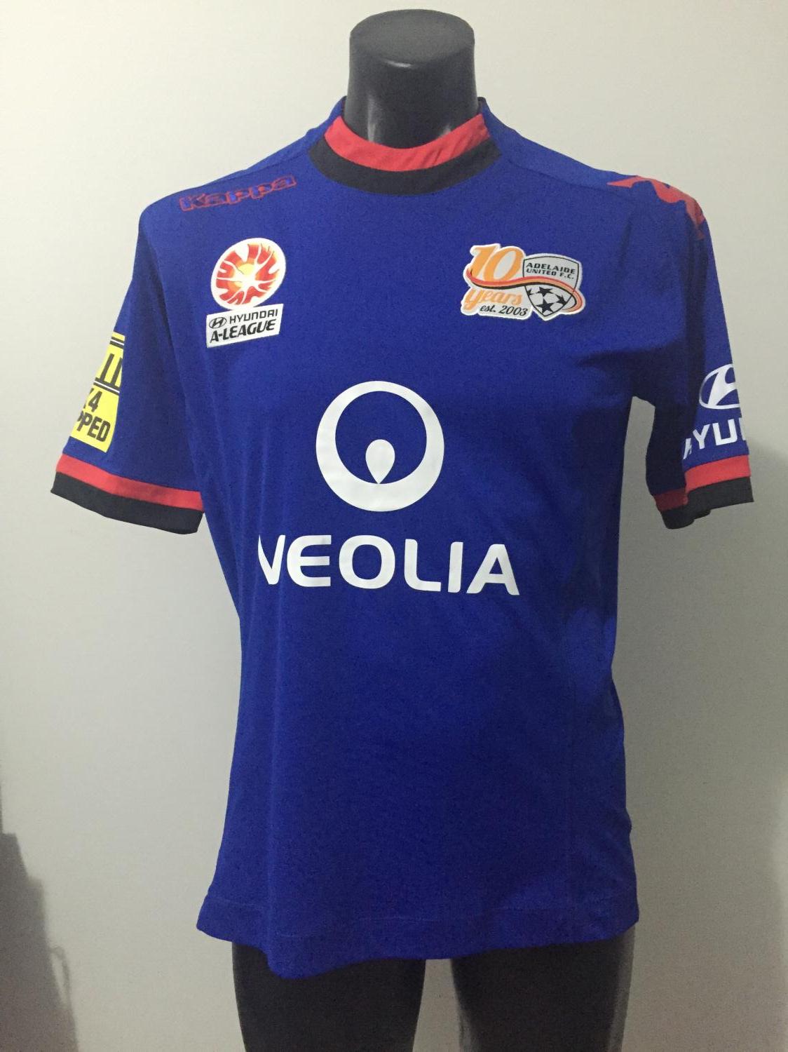 Maillot Vintage Adelaide United FC - Kappa - Taille M - Occasion, Couleur Rouge