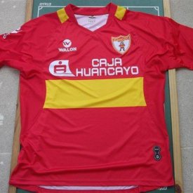 Sport Huancayo Home football shirt 2009 - 2010 sponsored by Caja Huancayo