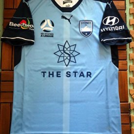 Sydney FC Home football shirt 2017 - 2018 sponsored by The Star