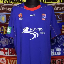 Newcastle Jets חוץ חולצת כדורגל 2013 - 2014 sponsored by Hunter Ports
