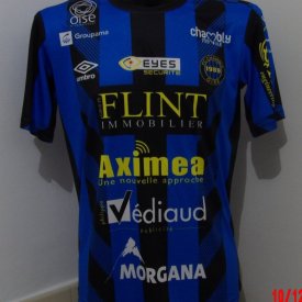 FC Chambly Home football shirt 2020 - 2021 sponsored by Flint Imobilier