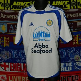 Kungshamns IF Home football shirt (unknown year) sponsored by Abba Seafood