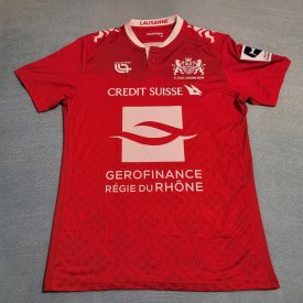 Stade Lausanne-Ouchy Home football shirt 2023 - 2024 sponsored by Credit Suisse