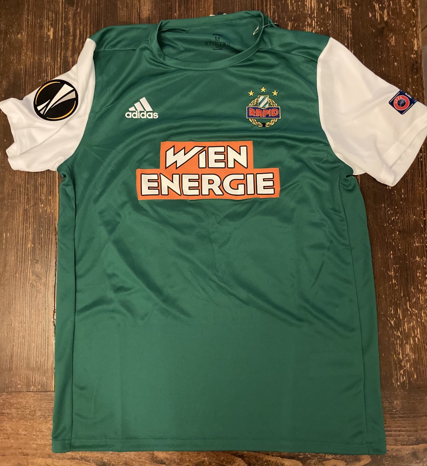 SK Rapid Wien Camiseta de Fútbol - 2021. Sponsored by Wien Energie