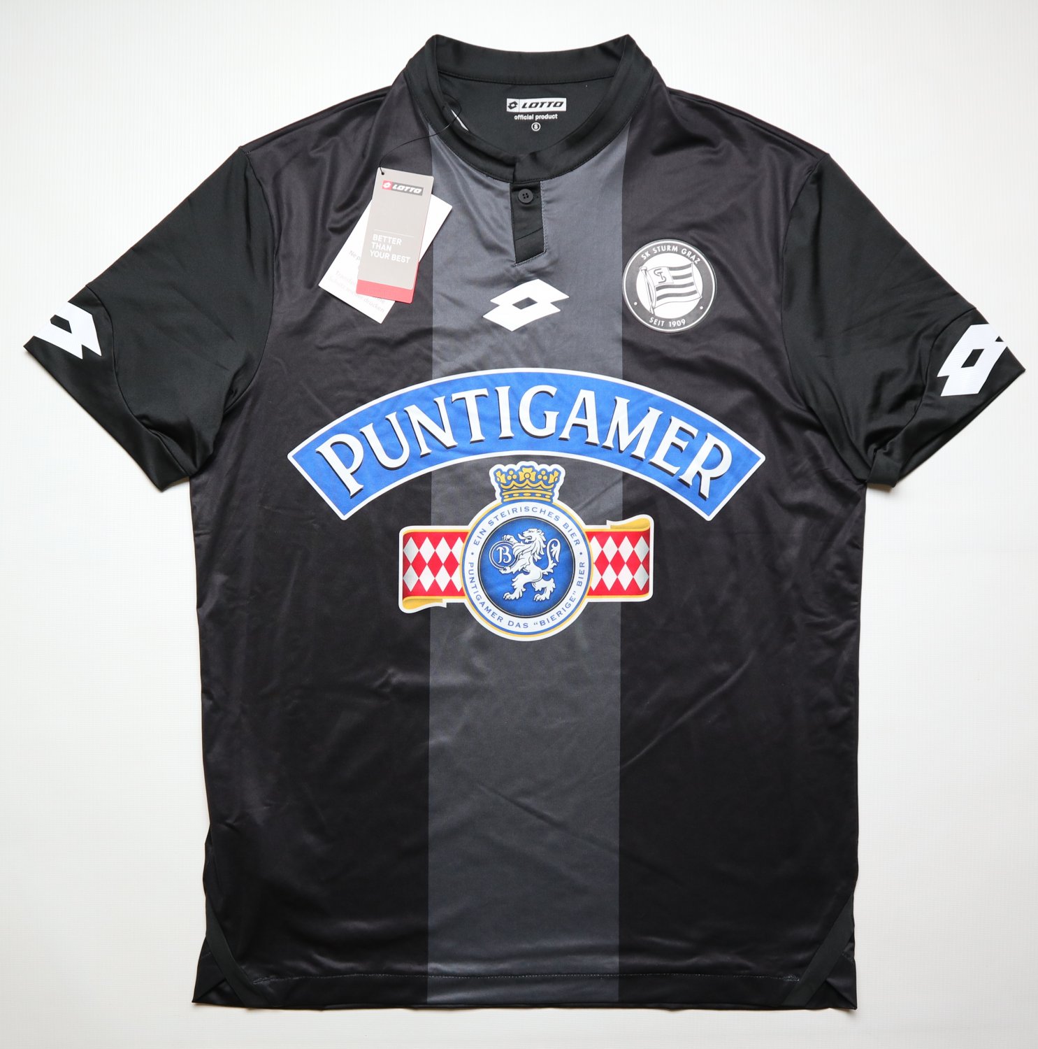 4800/402 JAKO Sk Sturm Graz Maillot T-Shirt Centenaire 1909-2009 Lavric