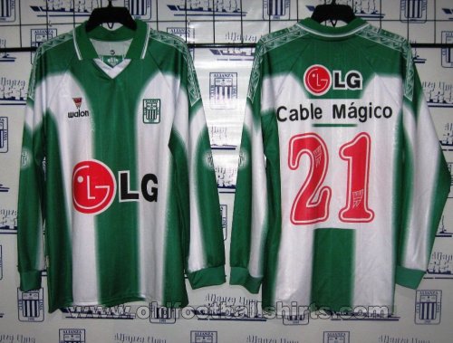 Alianza Lima Μακριά φανέλα ποδόσφαιρου 1999