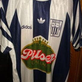 Alianza Lima Home Fußball-Trikots 1996 sponsored by Pilsen Callio