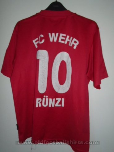 FC Wehr 1912 e.V. Away football shirt 2002 - 2003