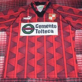 Atletico Hidalgo Home football shirt 1996 sponsored by Cemento Tolteca