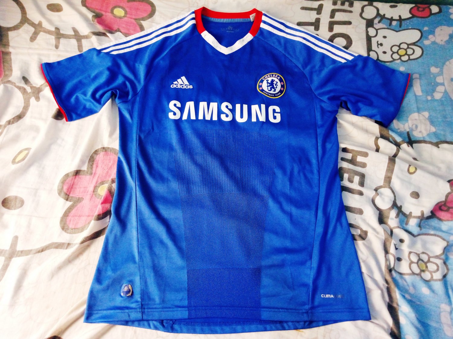 Chelsea Home football shirt 2010 - 2011. Sponsored by Samsung