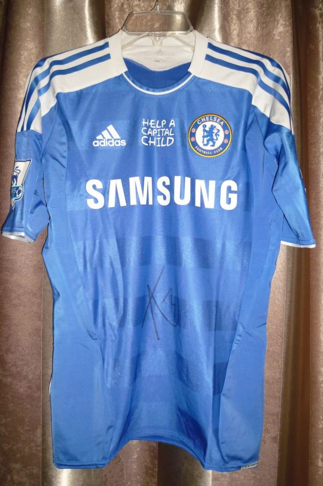 Chelsea Home football shirt 2011 - 2012. Sponsored by Samsung