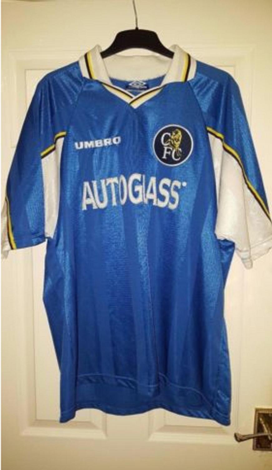 Chelsea Home футболка 1997 - 1999. Sponsored by Autoglass
