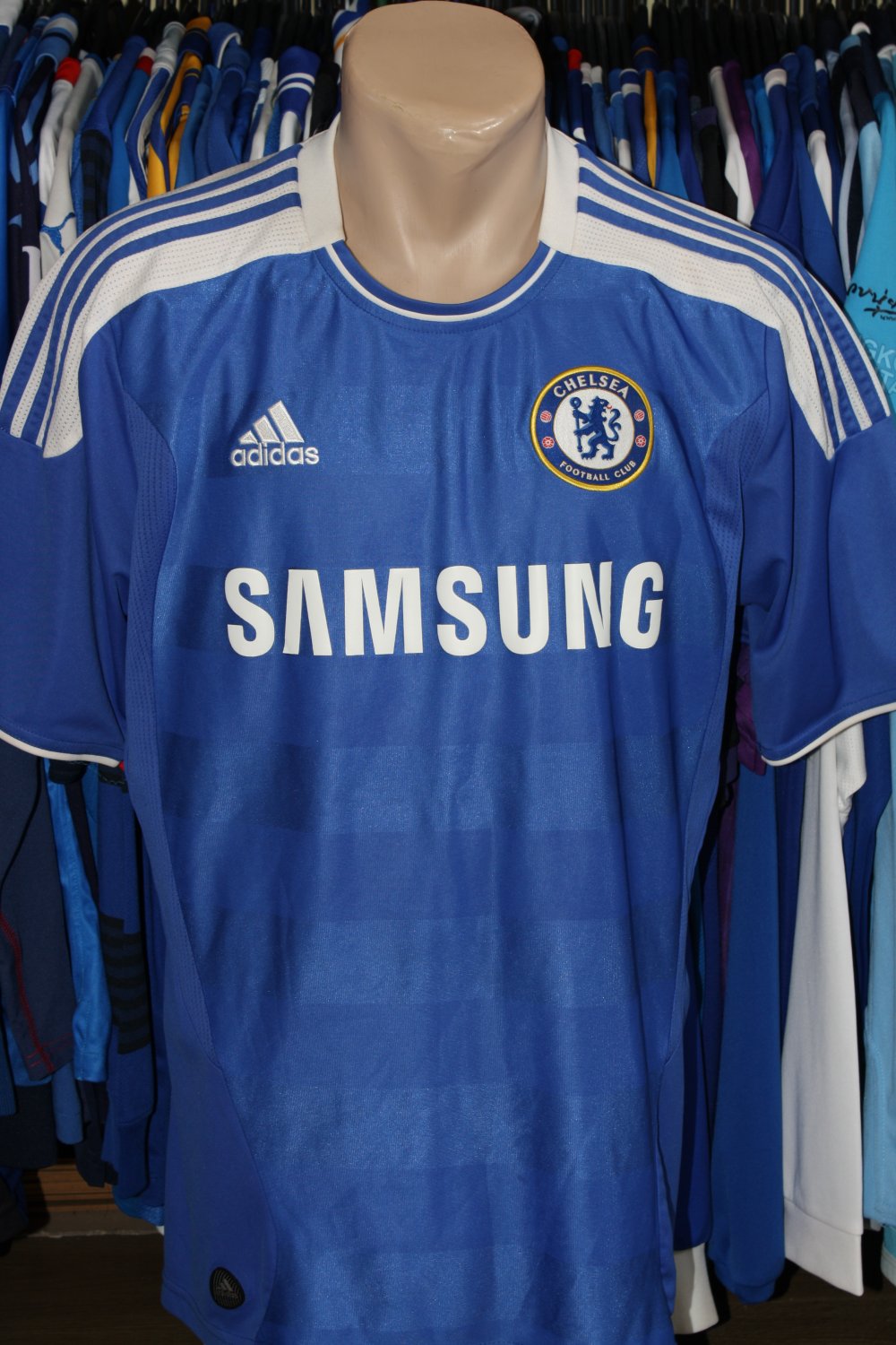Chelsea Home football shirt 2011 - 2012. Sponsored by Samsung