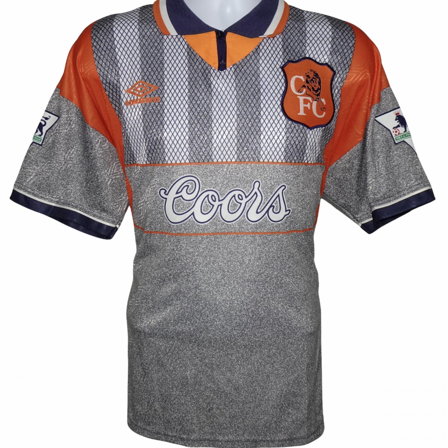 Chelsea Away football shirt 1994 - 1996. Sponsored by Coors