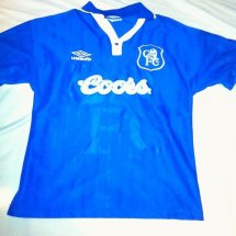 Chelsea Home football shirt 1995 - 1997 sponsored by Coors