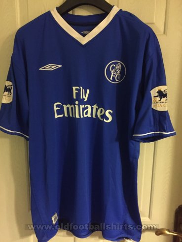 Chelsea Home maglia di calcio 2003 - 2005. Sponsored by Emirates
