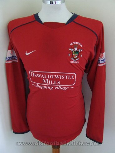 Accrington Stanley Home football shirt 2004 - 2005