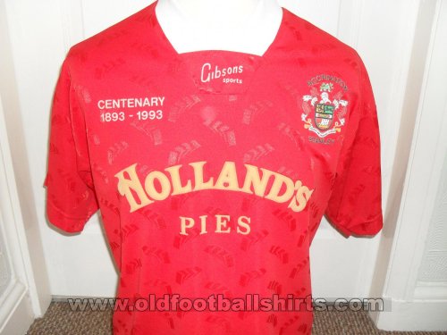 Accrington Stanley Home football shirt 1993 - 1994